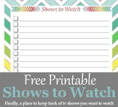 Here's a look at my daily planner. Shows To Watch Free Printable 5 5 X 8 5 Diy Home Sweet Home Bloglovin