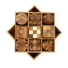 Wooden Puzzles For Adults Wooden Puzzles Puzzle Set Monkey Pod Wood