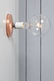 Copper Wall Mount Light Bare Bulb Industrial Light Electric
