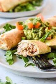 Divide the cooked mushrooms between 8 tortillas. Air Fryer Chicken Taquitos Or Flautas Project Meal Plan