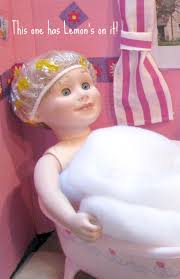 Karen Mom of Three's Craft Blog: Doll shower caps another great dollar  store Gem!