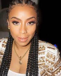 Makeupbymila X Keyshiacole I Adore This Beauty Pretty Inside Out Keyshiacole Lashe Cornrows Braids Shaved Head Designs Natural Hair Styles