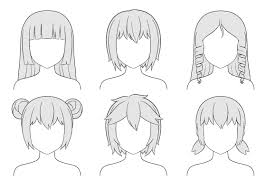 How to draw anime faces. How To Draw Anime And Manga Hair Female Animeoutline