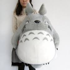 My Neighbor Totoro 38 Jumbo Size Sleepy Big Totoro Plush Doll Light Grey Check Out The Image By Visiting The Lin Big Totoro Plush Totoro Plush Ghibli Plush