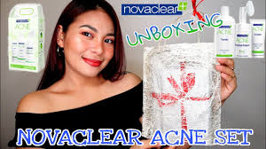 Suitable for all skin tones. Unboxing Novaclear Acne Set Acne Control Youtube