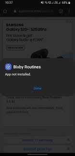 Ya puedes instalar el asistente virtual bixby del samsung galaxy s8 en tu samsung galaxy con android nougat. Bixby Routines Latest Version Apk Not Installing R Galaxys9