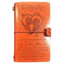 Unique & special anniversary gifts for girlfriend or wife. Valentine S Day Gifts For Wife To My Wife Leather Journal Gifts Never Forget That I Love You 120 Page Notebook Travel Journal Diary Birthday Wedding Anniversary Gift For Wife Buy Online
