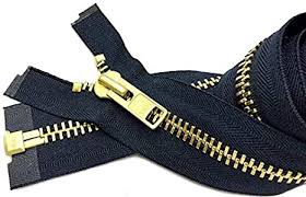 Noun the zipper was stuck and we couldn't open the suitcase. Amazon Com Zipperstop Wholesale Ykk Extra Heavy Duty Jacket Zipper Ykk 10 Brass Metal Teeth Separating Chaps Zippers For Crafter S Special Color Navy 560 Made In Usa Custom Length 7 Inches