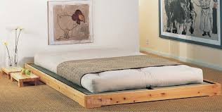 A japanese bed frame's low platform design creates the illusion of a. Low Japanese Bed With Tatami Idfdesign
