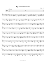 My Favourite Game Sheet Music - My Favourite Game Score • HamieNET.com