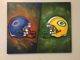 Here presented 59+ chicago bears helmet drawing images for free to download, print or share. Chicago Bears Helmet Green Bay Packers Helmet Divided House Etsy