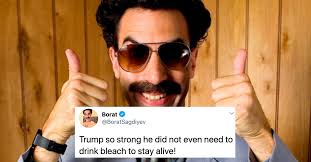 We did not find results for: Borat Is On Twitter And He Won T Stop Trolling Very Nice