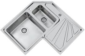Evier 2 Bacs En Inox D Angle Avec Egouttoir Angolare 3306 Std 3306 060 Foster Fregaderos De Cocina Cocina Con Lavadero Fregadero