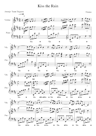 Here you can find free popular violin sheet music that you can print and play! Kiss The Rain Sheet Music For Piano Violin Solo Musescore Com