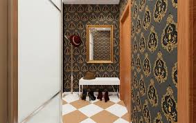 Vous cherchez des idées pour la décoration du couloir ? Papiers Peints Dans Le Couloir 96 Photos Idees A La Mode Design Du Couloir 2018 Dans Un Appartement Dans Des Tons Sombres Et Colores Quelles Couleurs Choisir Dans Le Khrouchtchev