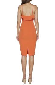 Bardot Rossa Frill Cocktail Dress