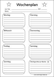 Gestalte deinen persönlichen terminplaner mit fotos, text und vielen optionen. Wochenplan Zum Ausdrucken