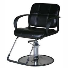 Amazon Com Black Styling Chair With Round Base Beauty
