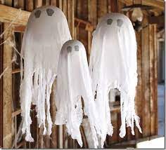 Hanging Ghost Tutorial Kid Friendly Halloween Decorations Diy Halloween Home Decor Halloween Hanging Ghost