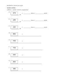 Kaedah penolakan mudah via hidayatimohamed.blogspot.com. Matematik Tahun Dua Kssr Cerakin Nombor
