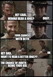 Do You Want To Hear A Joke Walking Dead Jokes Walking Dead Funny Walking Dead Memes