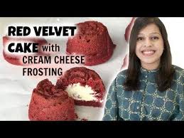 Eggless Red Velvet Cake With Cream Cheese Frosting Youtube Cream Cheese Frosting Eggless Red Velvet Cake Velvet Cake