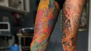 Hình xăm kín chân nhật cổ. Tattoo Full Chan Nháº­t Cá»• Hinh XÄƒm Full Chan Nháº­t Cá»• Long Tam Youtube