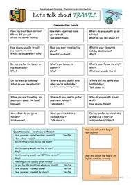 English Esl Travel Worksheets Most Downloaded 644 Results