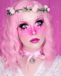 Medusa S Makeup On Instagram Blueeyedjedi Is Rocking Our World She S The Color Pink Stars Hearts And Rhi Medusas Makeup Makeup Rhinestone Makeup
