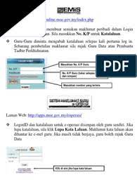 Read or download e operasi moe gov my for free gov my at loginal.co. Panduan Emis Online