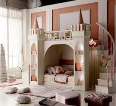 Girls Princess Solid Wooden Castle Bed Children Bed Stairs And Slippery Slide Russia Pinus Sylvestris Locker Tr Cool Kids Bedrooms Castle Bed Little Girl Rooms