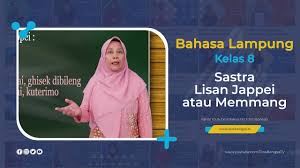 Tugas bahasa lampung kelas 8. Bahasa Lampung Kelas 8 Sastra Lisan Jappei Atau Memmang Smp Doa Bangsa Iis Rasyidah Youtube
