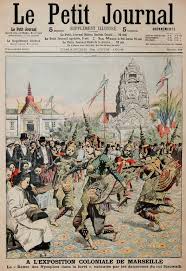 Marseille Exposition Coloniale 1906 Vintage French Posters Illustration French Poster