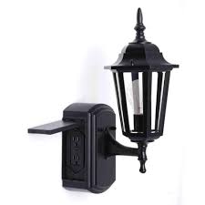 Turn Outdoor Light Into Outlet Interior House Paint Ideas Check More At Http Www Mtbasics Com Tu Outdoor Post Lights Black Outdoor Wall Lights Wall Lantern
