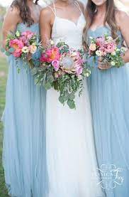 Jenny Yoo Bridesmaid Baylor Flowers Light Blue Ceil Bridesmaid Dresses Blue And Pink Wedd Light Pink Wedding Dress Light Blue Bridesmaid Bright Pink Wedding