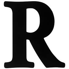 Black Wood Letter - R | Hobby Lobby | 101467