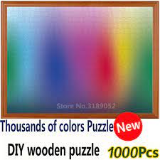1000 piece color gradient puzzle. New 1000 Pieces Rgb Rainbow Jigsaw Puzzle Gradient Color Creative Puzzle Wooden Jigsaw Puzzle Adult Kids Diy Educational Toy Educational Toys Wooden Jigsaw Puzzlecreative Puzzle Aliexpress