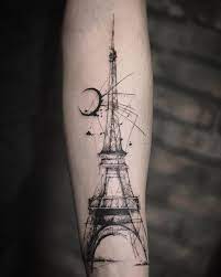 Lines for julia by jessa moulin, original artwork inspired by mucha and art nouveau (and a certain klub ;) ) 24 notes. The Abstract Blackwork Tattoos Of Nadi Paris Tattoo Eiffelturm Tattoo Abstrakte Kunst Tattoo