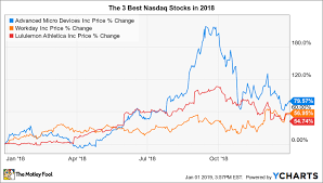 the 3 best stocks in the nasdaq 100 in 2018 the motley fool