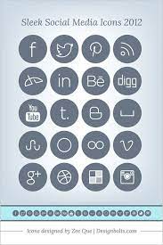 Sleek Social Media Icons Social Media Icons Social Media Icons Free Media Icon