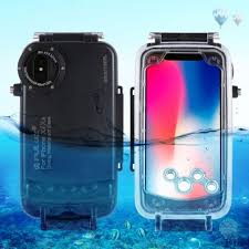 mad214 55 puluz لآيفون 40 متر 130 ft ماء الغوص الإسكان صور فيديو أخذ تحت الماء غطاء القضية أسود water proof case smartphone accessories iphone cases