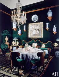 The marcel velvet dining chairs will make you want to pull up a seat and stay a while. Alberto Pinto Emerald French Dining Room Regency Style Versailles Decor Velvet Walls Green Arrangement Ideas Shop Room Ideas Shop Room Ideas