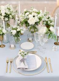 Wedding Reception Table Decor Delicate Place Settings Included Glass Chargers Matte Gold Cutlery Tul Wedding Table Settings Gold Table Setting Wedding Table