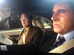 Michael and Dwight stopped using GPS after Michael drove into the lake. In  “Sex Ed”, when driving to see all of Michael's former lovers, Dwight has  the directions printed off. : r/DunderMifflin