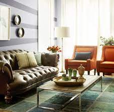 Love The Mismatched Living Room Seating And The Orange Chairs With Multicolored R Living Room Orange Mismatched Living Room Furniture Living Room Chairs Modern