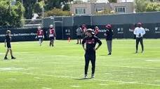 Deebo Samuel plays catch with Carter Shanahan (Kyle's son) at ...