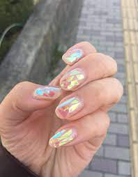 Shattered Glass Nails Glass Nails Shattered Glass Nails Rave Nails