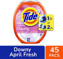 Tide Power Pods With Downy April Fresh Laundry Detergent Pods, 45 ct