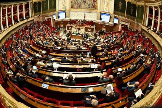 Hémicycle de l'Assemblée nationale en France