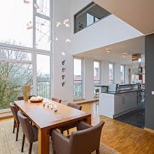 Wenn sie ein einfamilienhaus kaufen, können sie mit uns entweder ein komplett individuell geplantes architektenhaus bauen oder sie greifen auf einen unserer bewährten grundrisse und haustypen zurück. Hamburg Sankt Pauli Galerie Wohn Esskuche Essbereich Esszimmer Wohnung Fertighauser Moderne Hausentwurfe